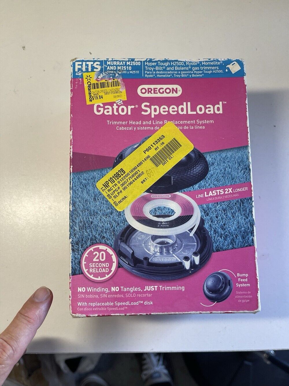 Oregon Gator SpeedLoad Trimmer Head and Line Replacement System #24-250-W
